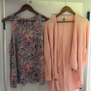 Old Navy Tank & Cardigan Bundle